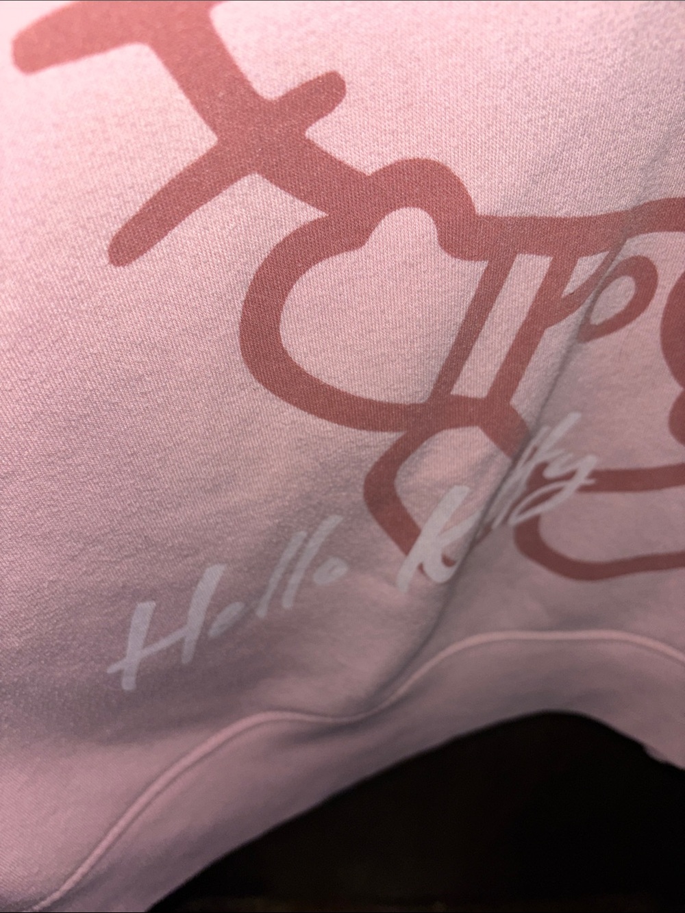 Hello Kitty Light Pink Crewneck with Brown Graphic - Picture 12 of 13